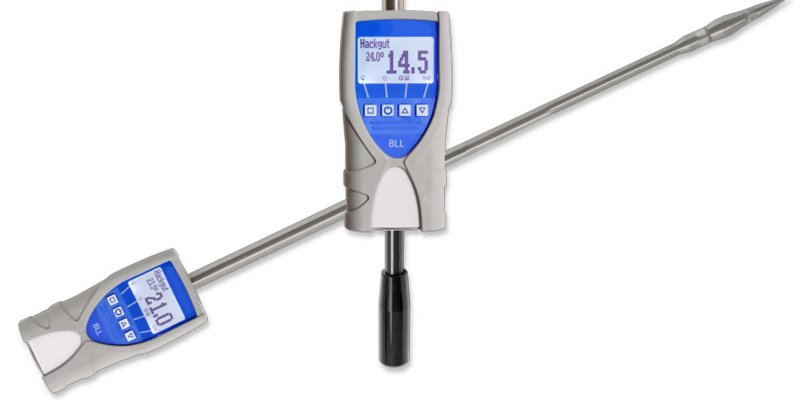 Humimeter BLL-232 Moisture Meter with Insertion Probe in Carrying Case with RS-232 option 10-50% Moisture Content Measuring Range includes transfer cable & software