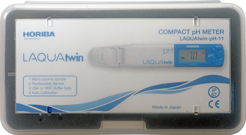 LAQUAtwin 0.0 to 14.0 pH Model pH-22 HORIBA Compact pH Meter 