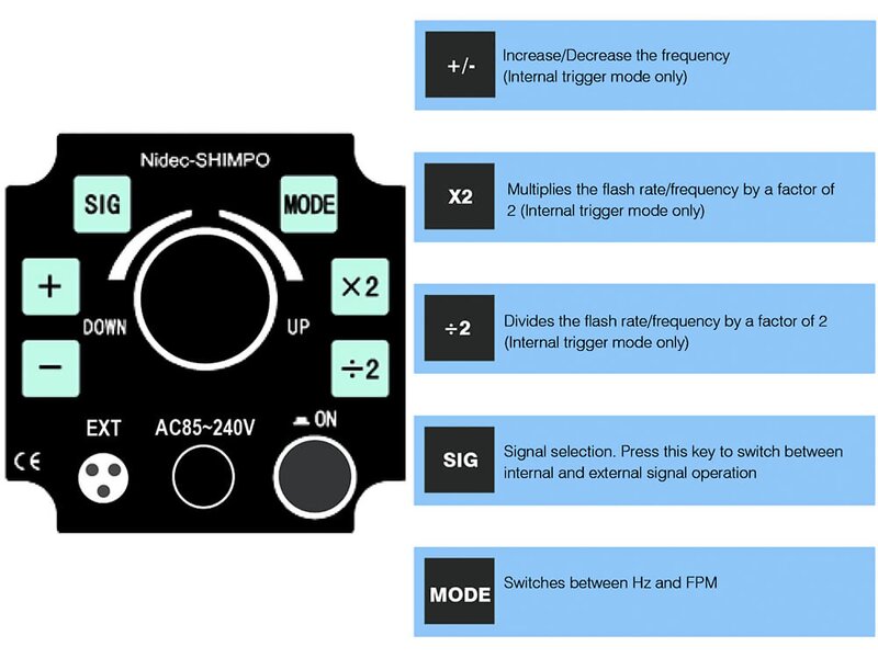 Shimpo DT311D AC Powered Digital Stroboscope