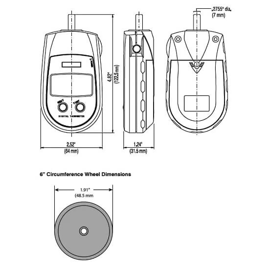 Shimpo MT100 Contact Pocket Tachometers
