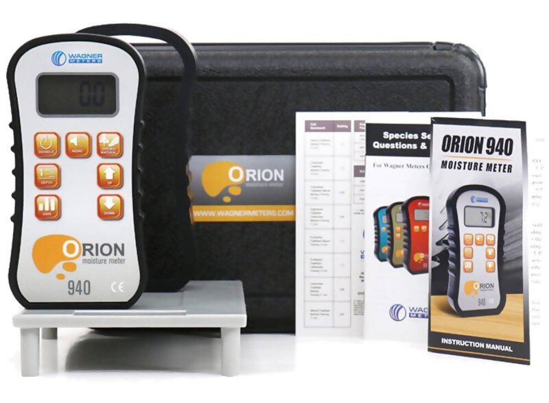 Wagner Orion 940 Data Collection Pinless Wood Moisture Meter Kit with Wagner Orion 940 Data Collection Pinless Wood Moisture Meter Kit with