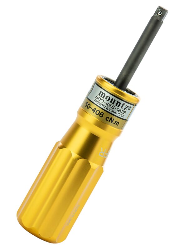 Mountz 020475 TLSIFR Standard TLS0406 Preset Torque Screwdriver, Gold Color, 1/4 M/Sq. Drive