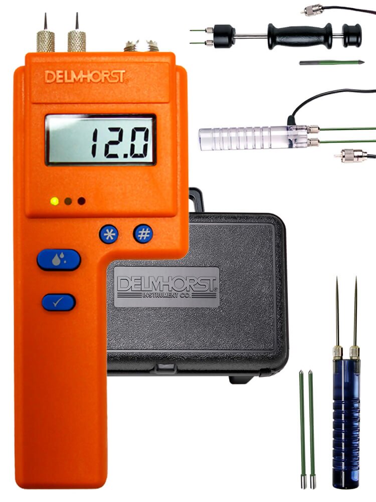 Delmhorst BD-2100/26/21/PKG Digital Pin-Type Moisture Meter for Building Inspection BD-2100, Complete Package