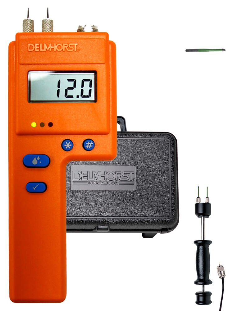 Delmhorst BD-2100/26/PKG Digital Pin-Type Moisture Meter for Building Inspection, Flooring Package