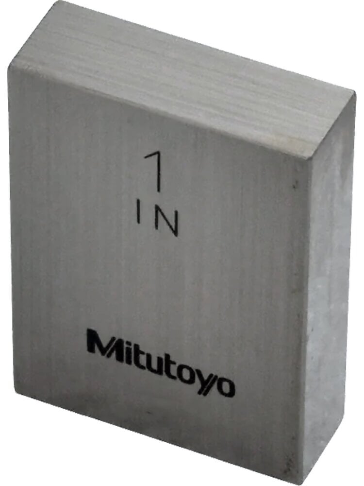 Mitutoyo GB1in Gauge Blocks 1.0 Length, Steel Rectangular Gage Block