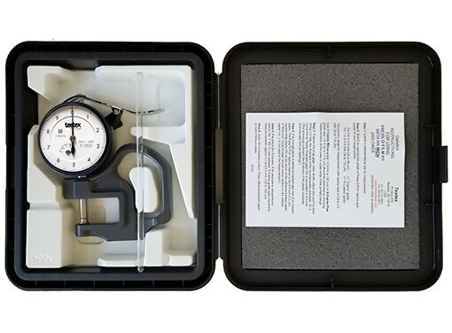 Testex TX-GAGE-CAL Micrometer Dial Thickness Gage with Certificate of Calibration, Inch Units