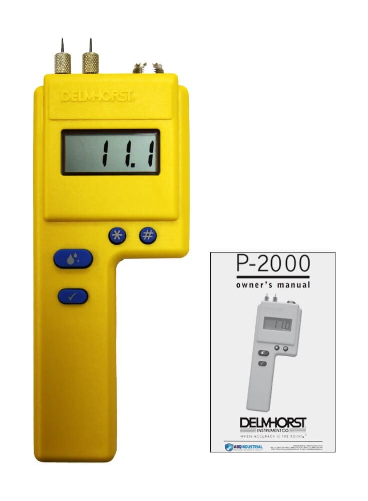 Delmhorst P2000W/CS Digital PinType Paper Moisture Meter