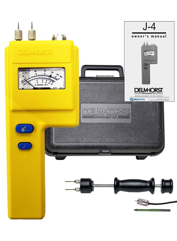 Delmhorst J4/PKG Analog PinType Wood Moisture Meter Package