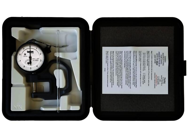 Testex TXGAGEMTR Micrometer Dial Thickness Gage, Metric Units