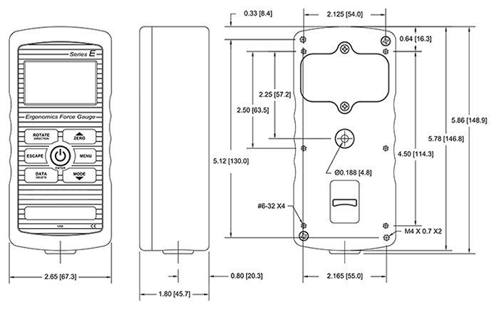 Series E Dimensional Drawing