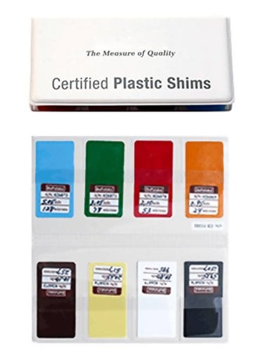 DeFelsko STDCS2, Certified Plastic Shim, Individual Certified Shim, 2 mil, Red