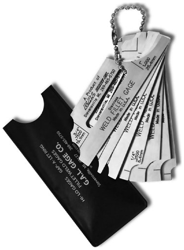 G.A.L. Gage Co. Cat # 8 Fillet Weld Gauge 7-Piece Sets GAL-8