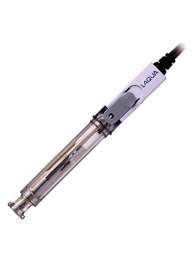 Horiba Laqua 9630-10D 3-in-1 pH Electrode, Low Conductivity Samples, Plastic Body, # 3200528726