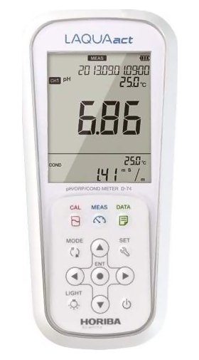Horiba Portable pH/ ORP/ Conductivity/Resistivity/ Salinity/ Meter D-74