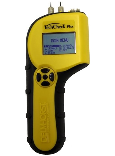Delmhorst TechCheck Plus Pin-Type Moisture Meter for Building Inspection