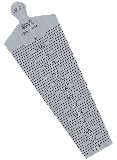 G.A.L. Gage Co. Cat # SUB 28c Taper Gauge GAL-SUB28c, Inch & Metric