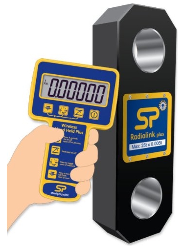 Crosby Straightpoint RLP Radiolink Plus Wireless Dynamometer Tension Load Cell with SW-HHP Display