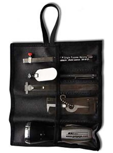 G.A.L. Gage Co. Cat # 12P Welders, CWI Inspectors, Instructors Wrap-Around Pouch Tool Kit GAL-12P