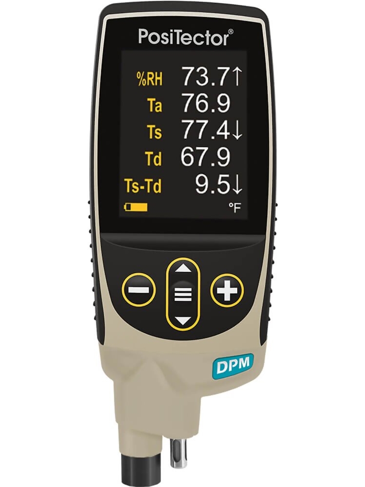 DeFelsko DPMIR1-G PosiTector DPMIR1 Standard Dew Point Meter with PRBDPMIR-C Integral Probe