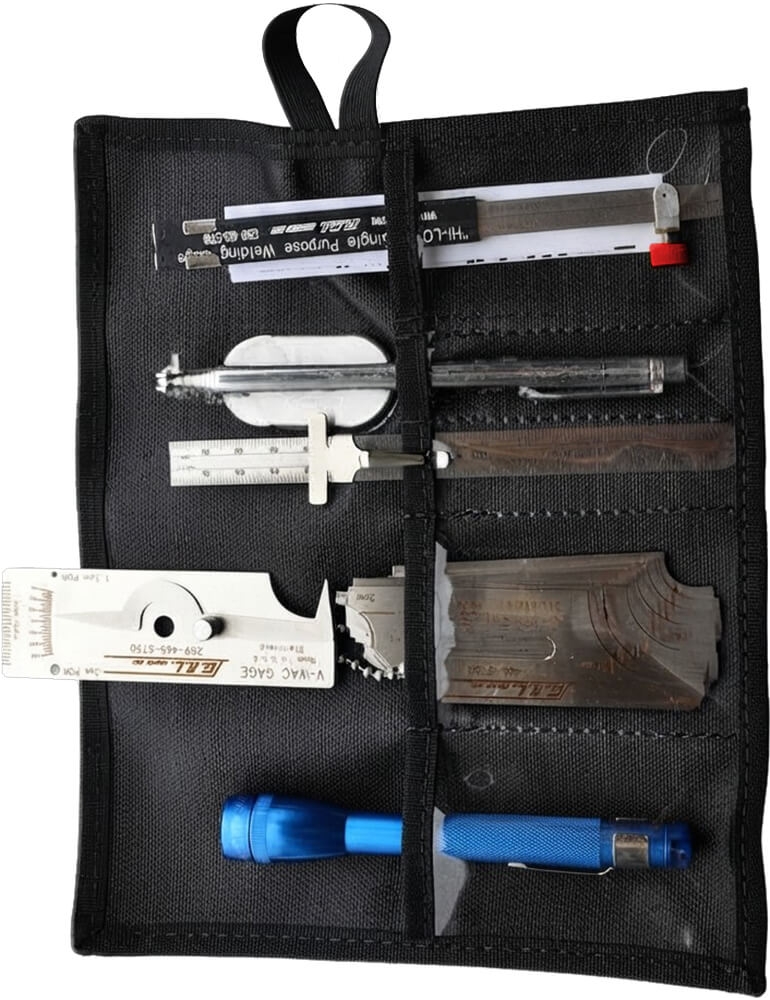 G.A.L. Gage Co. Cat # 12P Welders, CWI Inspectors, Instructors Wrap-Around Pouch Tool Kit GAL-12P