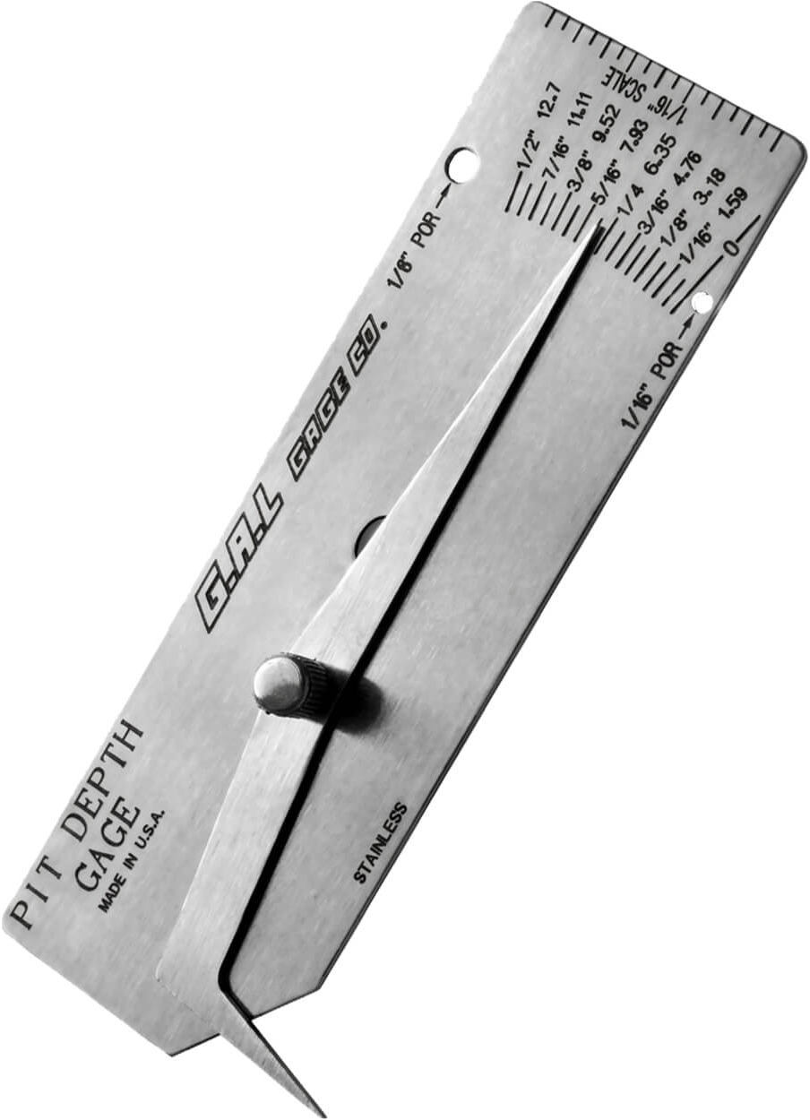 G.A.L. Gage Co. Cat # 5a Pit Depth Gauge GAL-5a, Inch & Metric