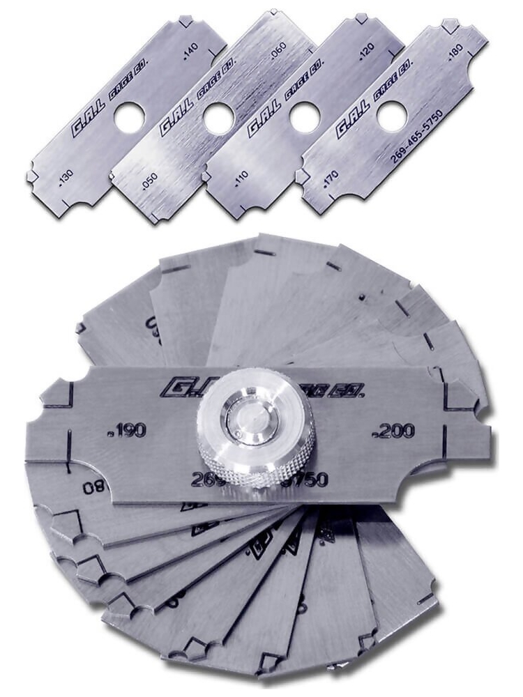 G.A.L. Gage Co. Cat # Decimal Fillet Weld Set - 8-Piece GAL-Decimal-Fillet, Inch Only