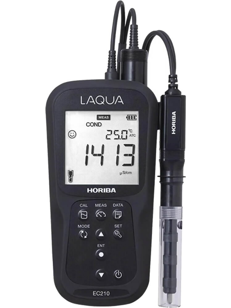 Horiba LAQUA EC210-K Handheld Conductivity / Salinity / Resistivity / TDS / Temperature Meter Kit - Memory 500 Data, #3200779528