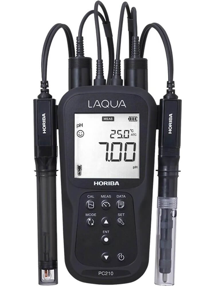 Horiba LAQUA PC210-K Handheld PH / ORP / Conductivity / Resistivity / Total Dissolved Solids / Salinity / Temperature Meter Kit # 3200779532