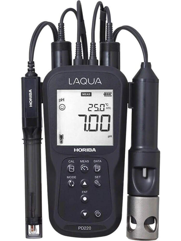 Horiba LAQUA PD220-K Handheld PH / ORP / Dissolved Oxygen / Temperature Meter Kit - Memory 1000 Data / RS-232, # 3200779535