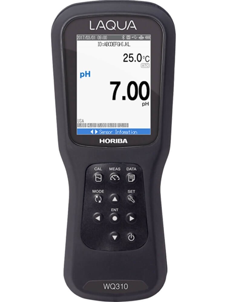 Horiba LAQUA WQ-310-K Handheld pH / ORP / Conductivity / Salinity / Resistivity / TDS / Ion / Dissolved Oxygen / Temperature Meter #3200832605