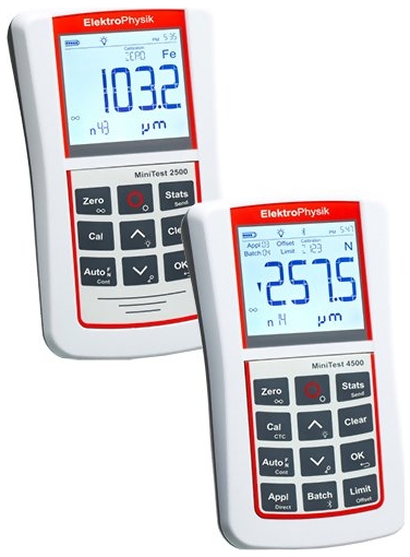ElektroPhysik MiniTest 2500 & 4500 Coating Thickness Gauges