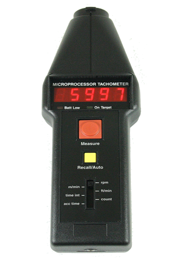Compact CT6 Optical / Contact Handheld Tachometer with LED Display