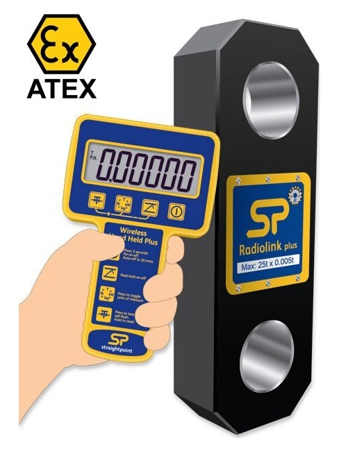 Straightpoint ATEX / Ex IECEx Radiolink Plus Wireless Dynamometer Tension Loadcell